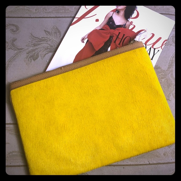bright yellow clutch